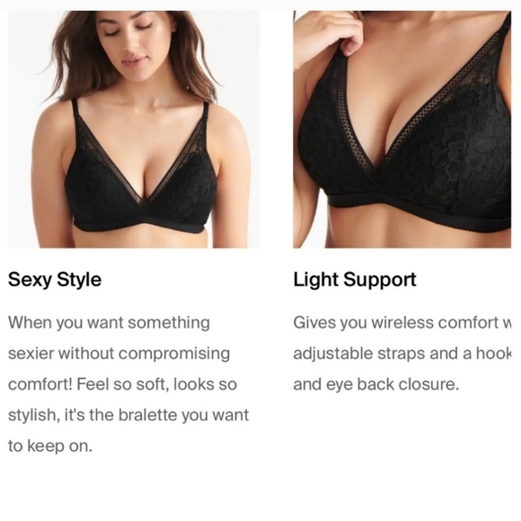 Knix Lace Deep V Bralette in Sage Plus Size XXL (Fits 40 A-DD) - Picture 7 of 16